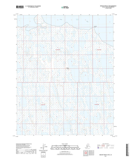 Beechey Point B-4 NW Alaska US Topo Map Image