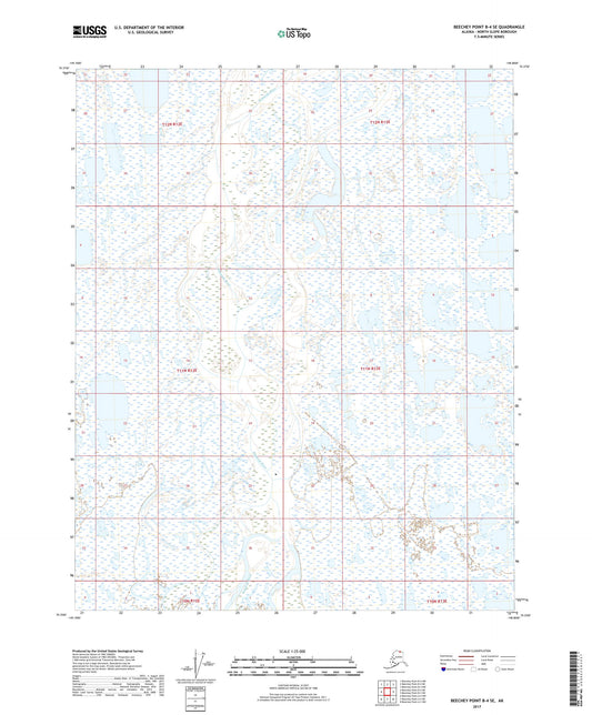 Beechey Point B-4 SE Alaska US Topo Map Image
