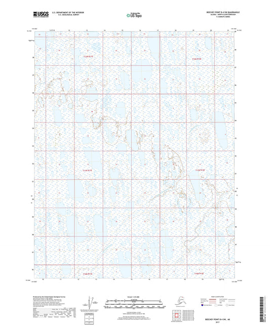 Beechey Point B-4 SW Alaska US Topo Map Image