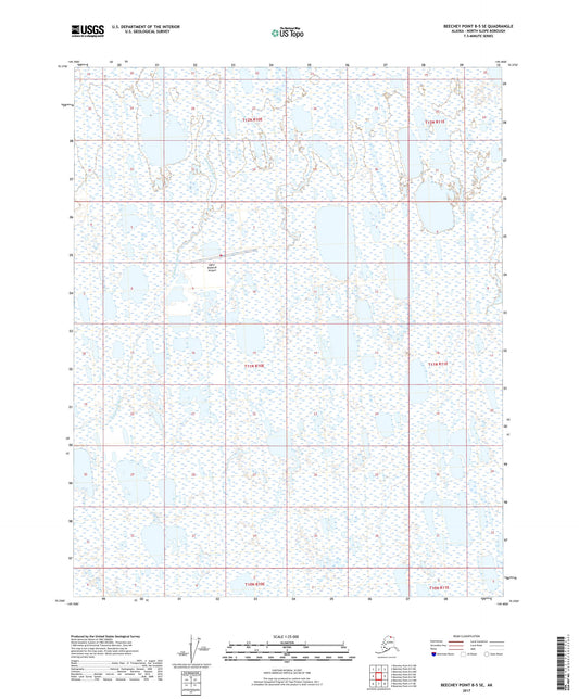 Beechey Point B-5 SE Alaska US Topo Map Image