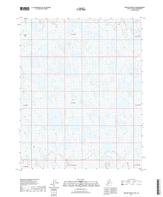 Beechey Point B-5 SW Alaska US Topo Map Image