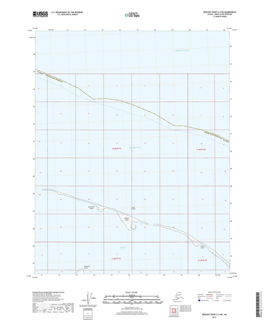 Beechey Point C-4 SW Alaska US Topo Map Image