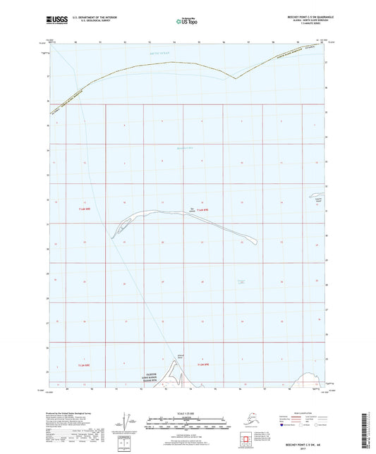 Beechey Point C-5 SW Alaska US Topo Map Image