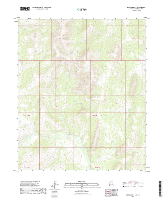 Bendeleben A-1 SE Alaska US Topo Map Image