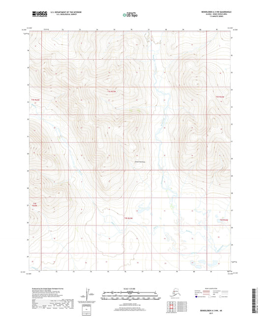 Bendeleben A-3 NW Alaska US Topo Map Image