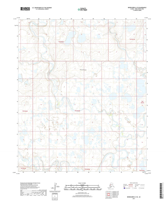 Bendeleben A-3 SE Alaska US Topo Map Image