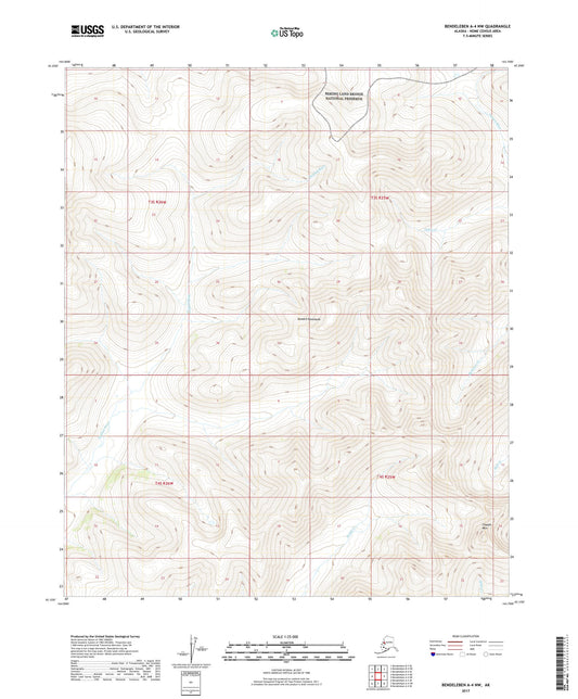 Bendeleben A-4 NW Alaska US Topo Map Image
