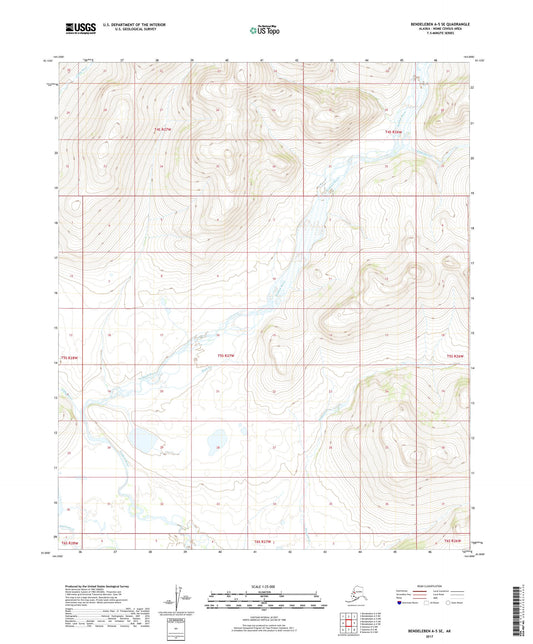Bendeleben A-5 SE Alaska US Topo Map Image
