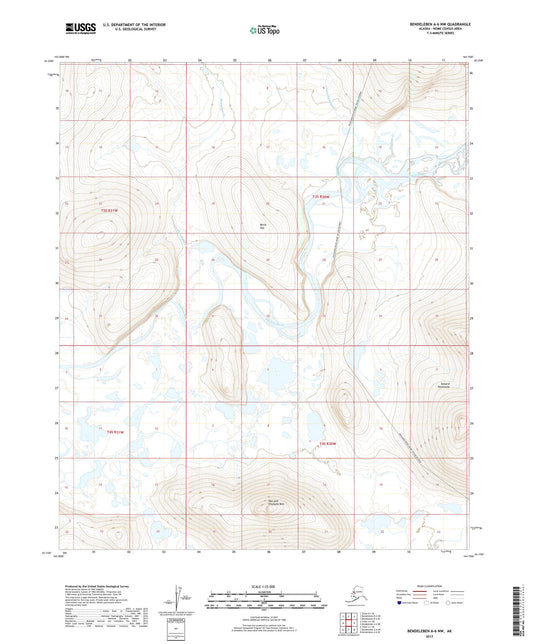 Bendeleben A-6 NW Alaska US Topo Map Image
