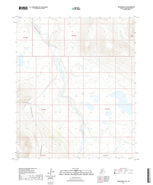Bendeleben A-6 SE Alaska US Topo Map Image