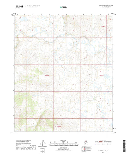 Bendeleben B-1 SE Alaska US Topo Map Image