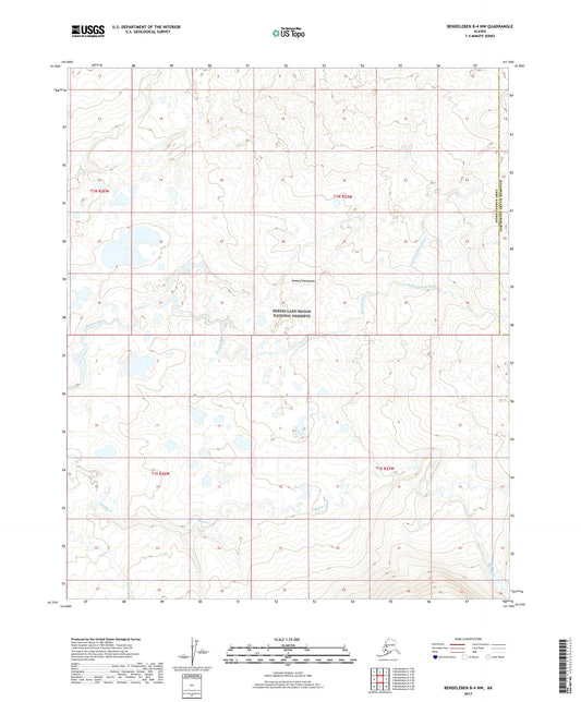 Bendeleben B-4 NW Alaska US Topo Map Image