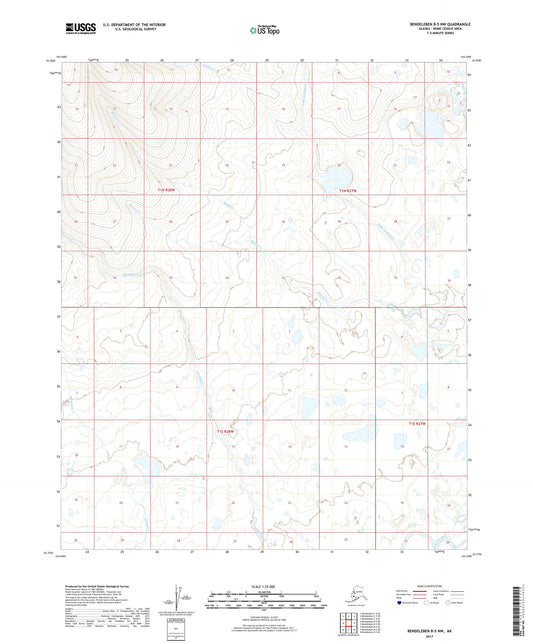 Bendeleben B-5 NW Alaska US Topo Map Image