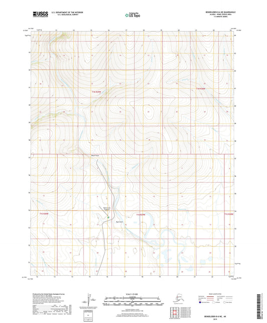 Bendeleben B-6 NE Alaska US Topo Map Image