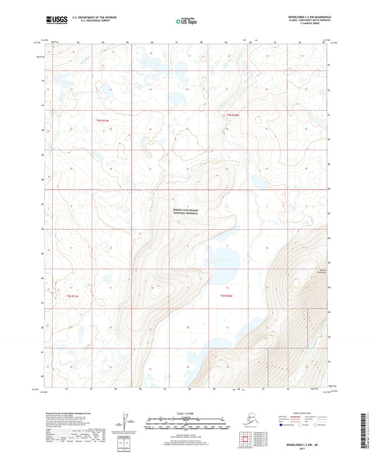Bendeleben C-2 NW Alaska US Topo Map Image