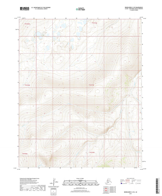 Bendeleben C-2 SE Alaska US Topo Map Image