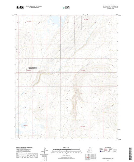 Bendeleben C-2 SW Alaska US Topo Map Image