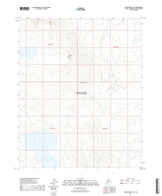 Bendeleben C-3 NE Alaska US Topo Map Image
