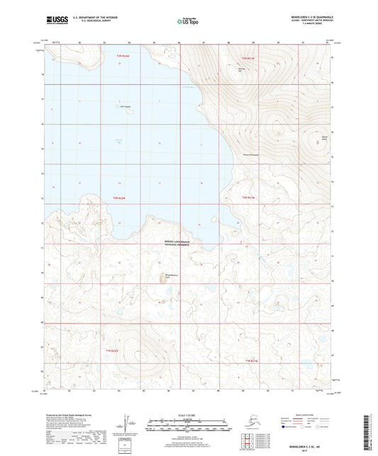 Bendeleben C-3 SE Alaska US Topo Map Image