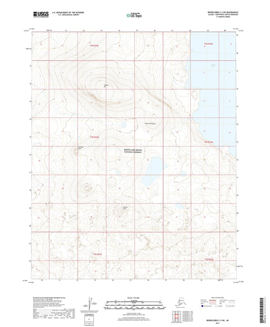 Bendeleben C-3 SW Alaska US Topo Map Image