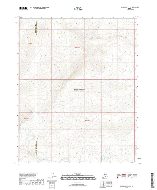Bendeleben C-4 NW Alaska US Topo Map Image