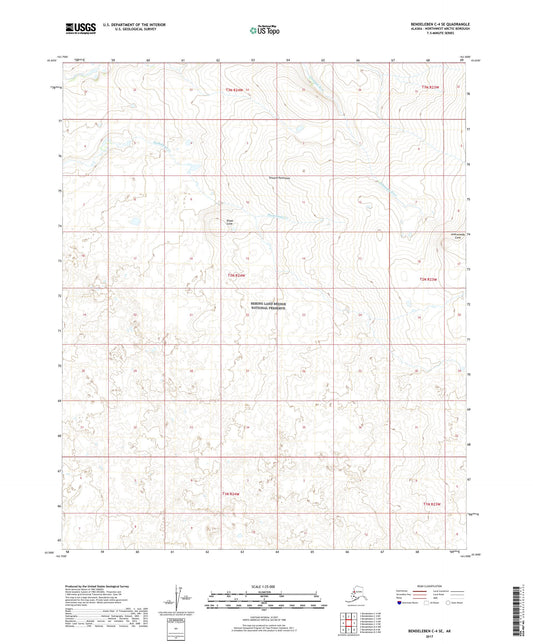 Bendeleben C-4 SE Alaska US Topo Map Image