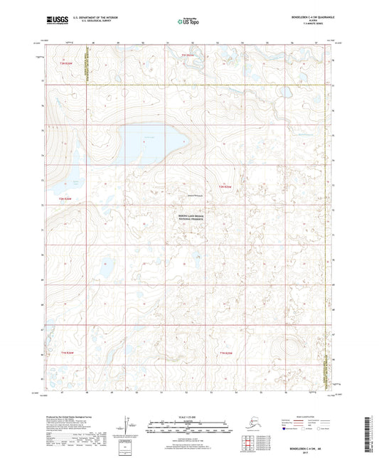 Bendeleben C-4 SW Alaska US Topo Map Image