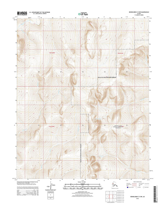 Bendeleben C-5 NW Alaska US Topo Map Image
