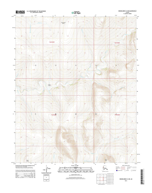 Bendeleben C-6 NE Alaska US Topo Map Image