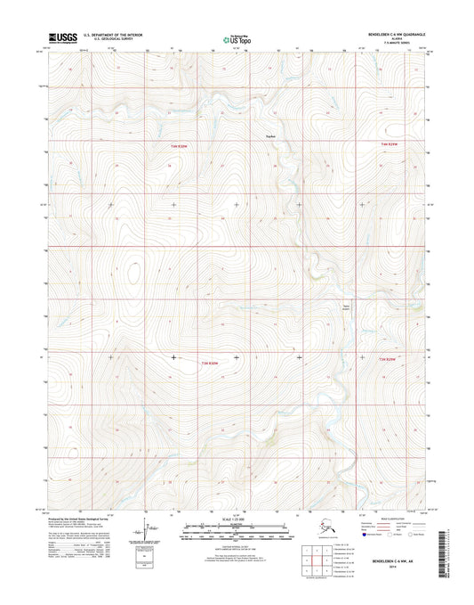 Bendeleben C-6 NW Alaska US Topo Map Image