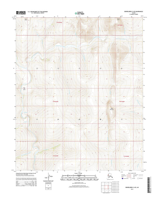 Bendeleben C-6 SE Alaska US Topo Map Image