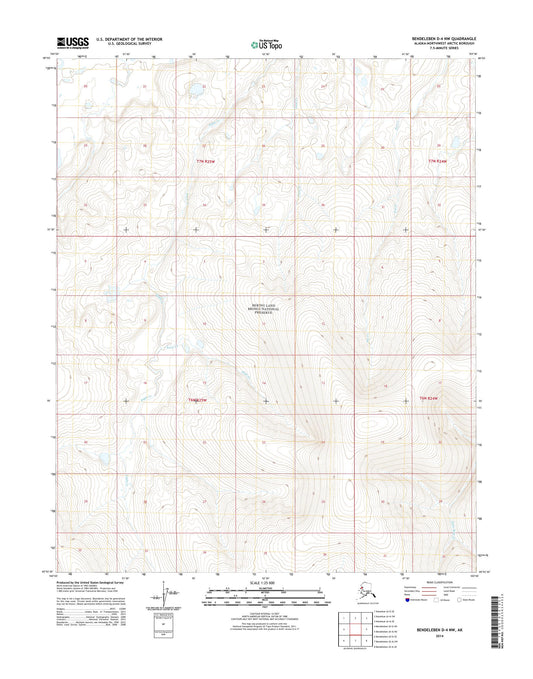 Bendeleben D-4 NW Alaska US Topo Map Image