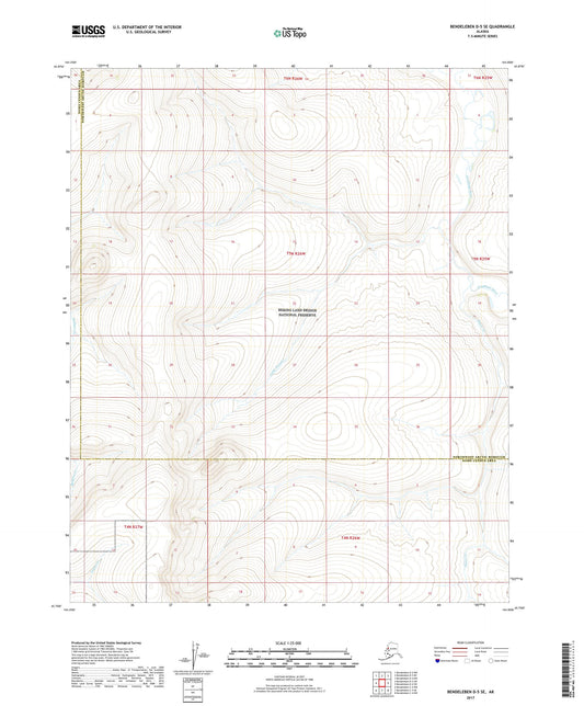 Bendeleben D-5 SE Alaska US Topo Map Image