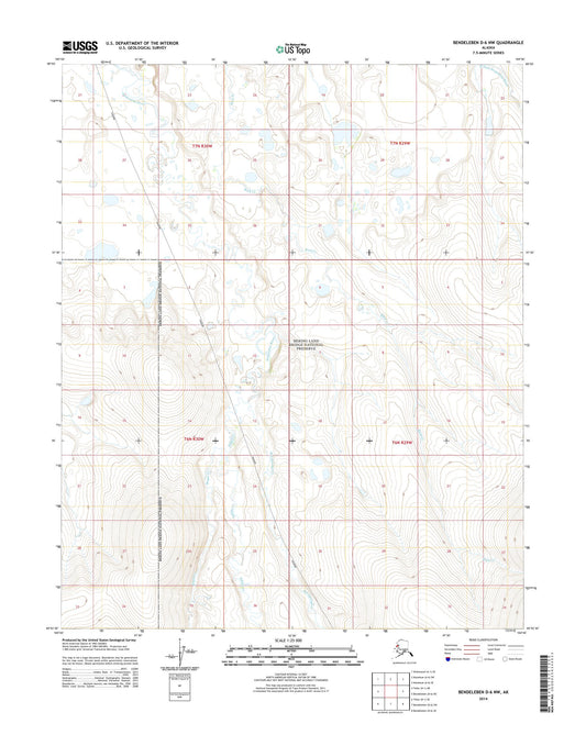 Bendeleben D-6 NW Alaska US Topo Map Image
