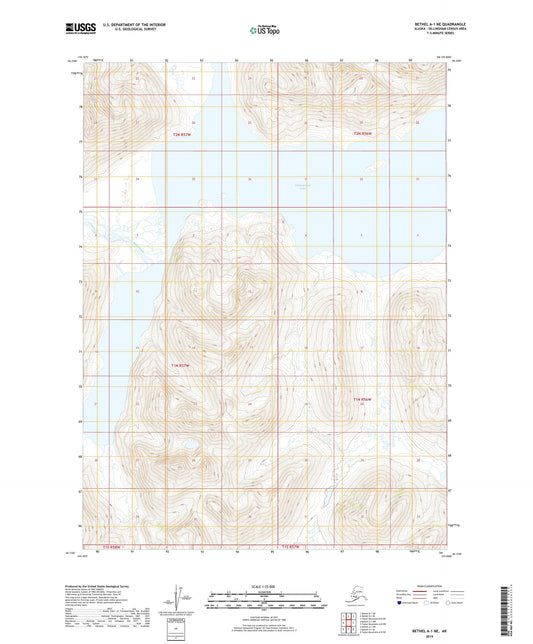 Bethel A-1 NE Alaska US Topo Map Image