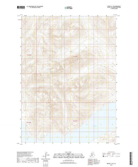 Bethel A-1 SE Alaska US Topo Map Image