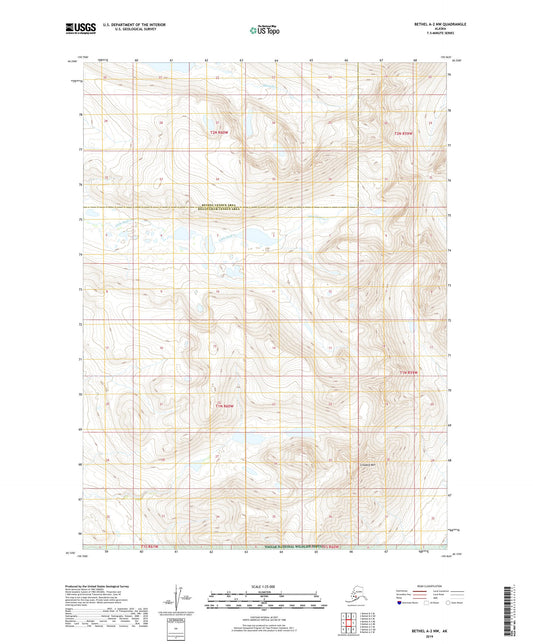 Bethel A-2 NW Alaska US Topo Map Image