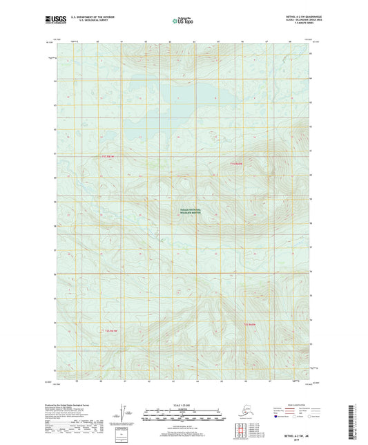 Bethel A-2 SW Alaska US Topo Map Image