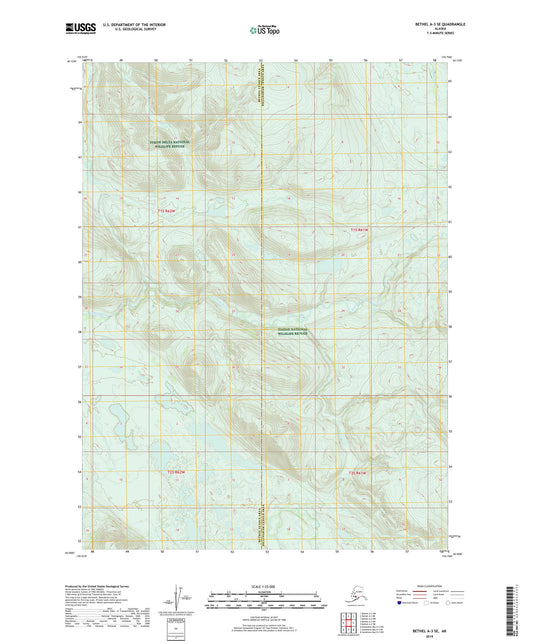 Bethel A-3 SE Alaska US Topo Map Image