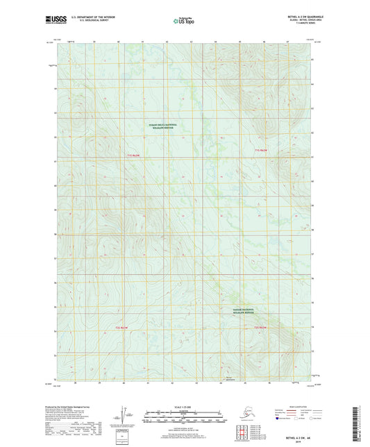 Bethel A-3 SW Alaska US Topo Map Image