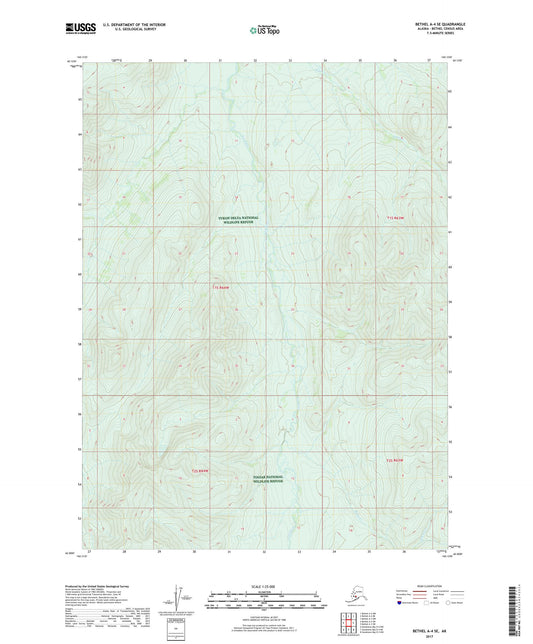 Bethel A-4 SE Alaska US Topo Map Image