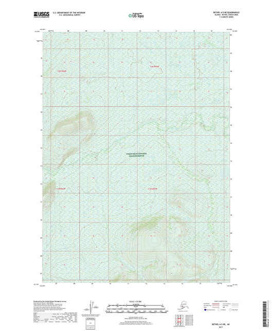 Bethel A-5 NE Alaska US Topo Map Image