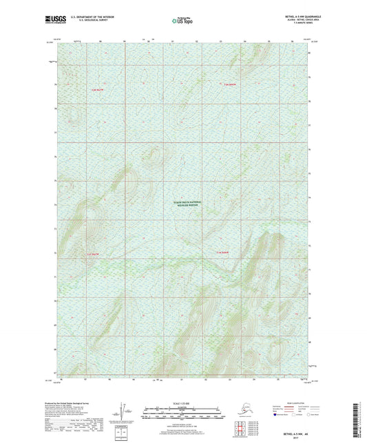 Bethel A-5 NW Alaska US Topo Map Image