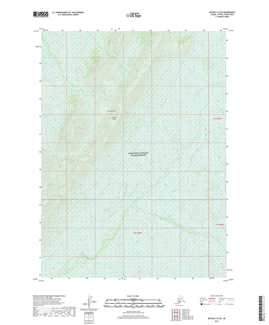 Bethel A-5 SW Alaska US Topo Map Image