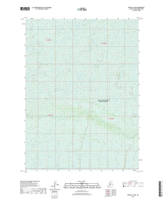 Bethel A-6 NW Alaska US Topo Map Image