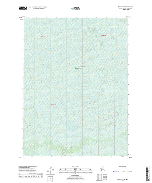 Bethel A-7 NW Alaska US Topo Map Image