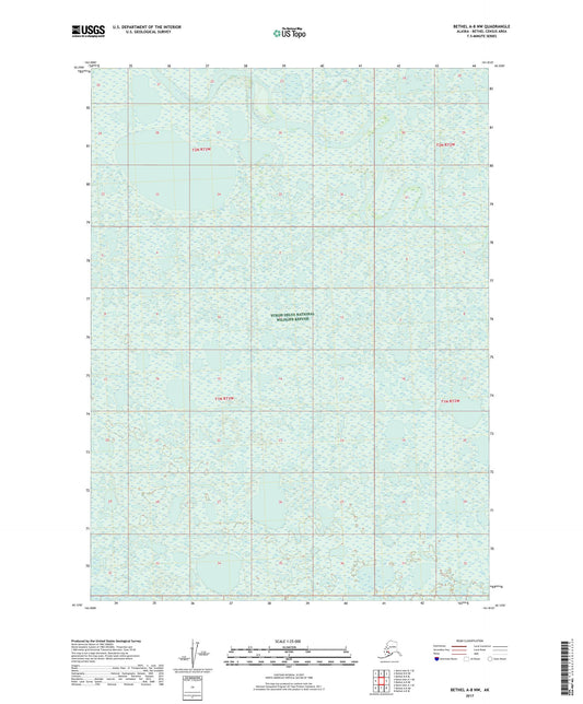 Bethel A-8 NW Alaska US Topo Map Image