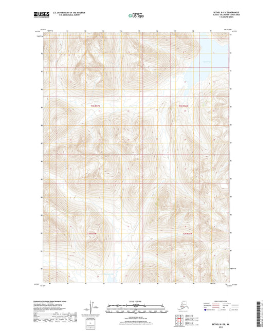 Bethel B-1 SE Alaska US Topo Map Image