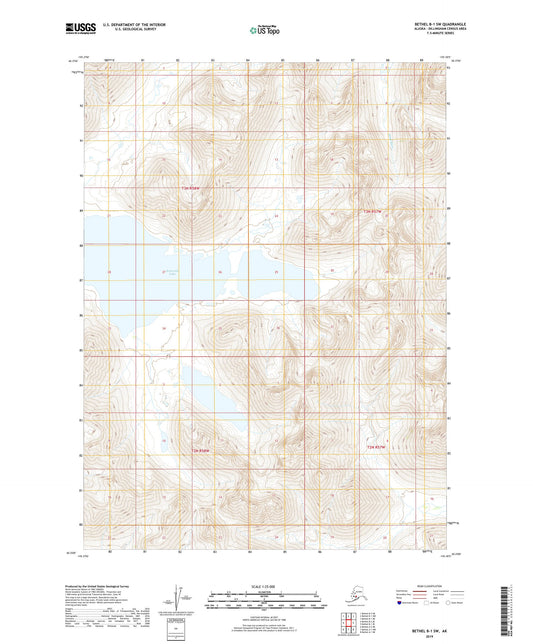 Bethel B-1 SW Alaska US Topo Map Image