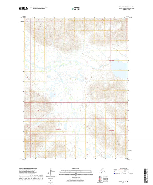 Bethel B-2 SE Alaska US Topo Map Image